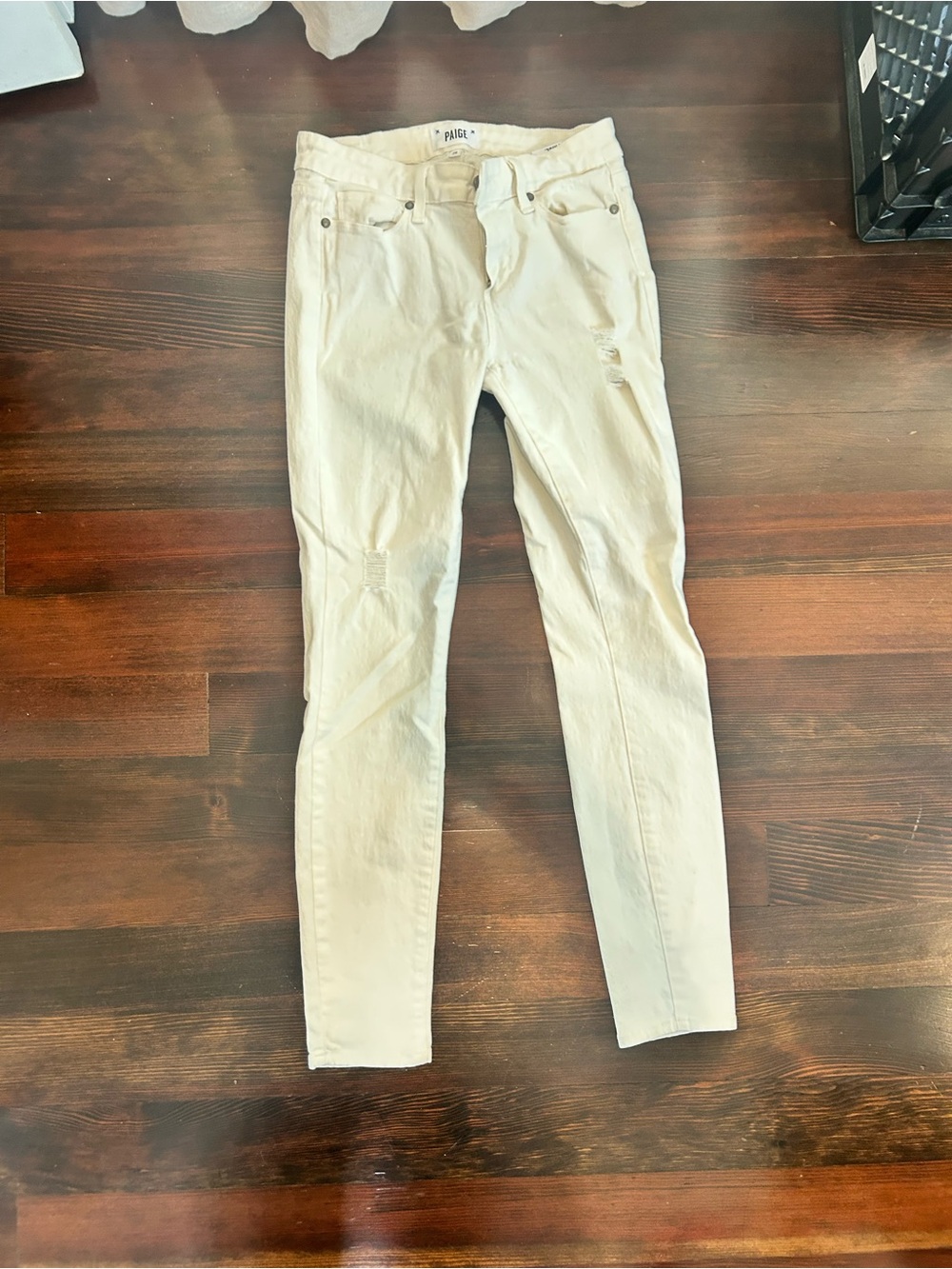 PAIGE Off-White Skinny Jeans for Women